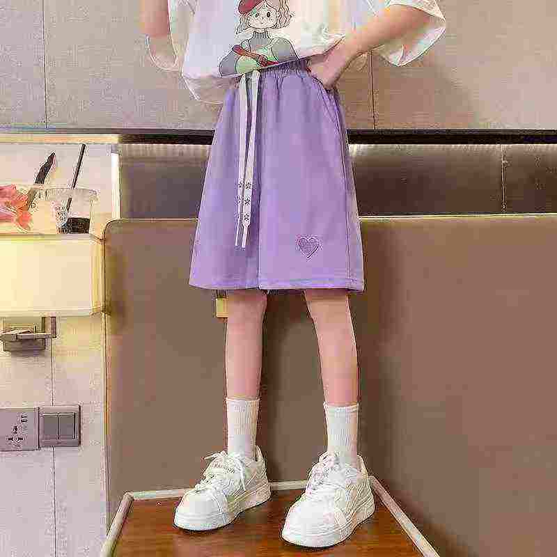 138 Pcs Cotton Embroidered Kids Casual Sports Shorts - Image 1