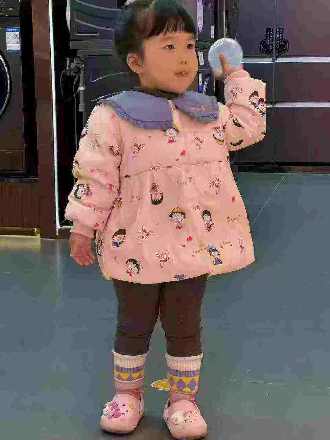 1600 PCS Kids Tweed Style Down Jackets - Image 1