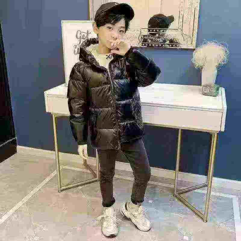 2024 New Thickened Wash-free Shiny Cotton Padded Coat For Big Kids, 3 Colors, Size 120-160, Around 400 Pieces - Image 1