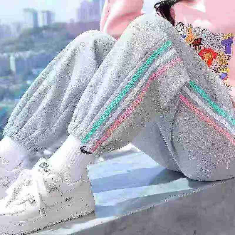 405 Pcs Big Kids Boys Girls Autumn Winter Fleece Sweatpants - Image 1