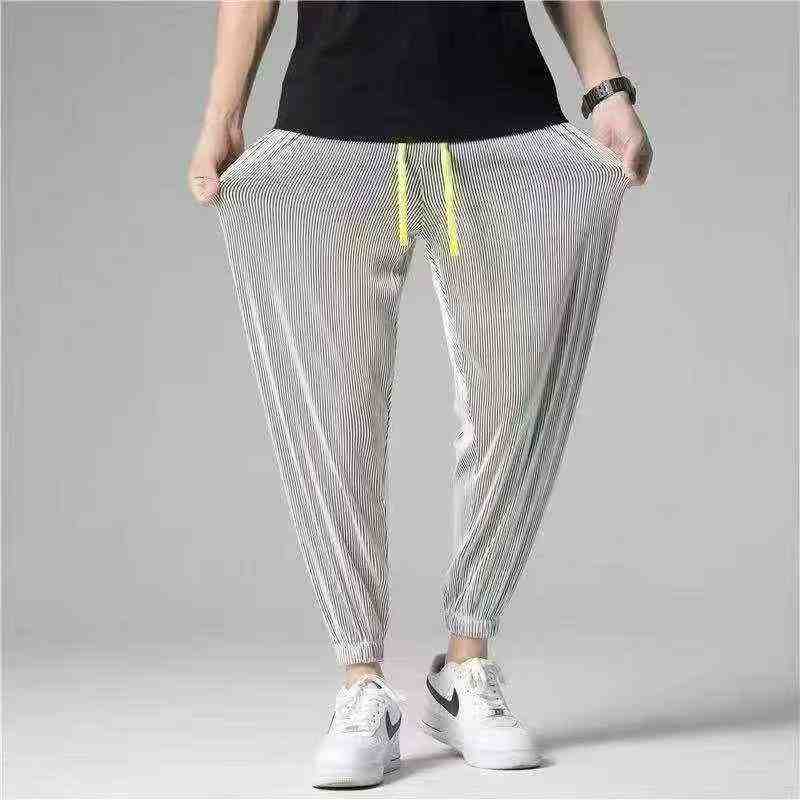 Pantalones jogger de seda de hielo para hombre, 2285 piezas, embalaje individual - Image 1
