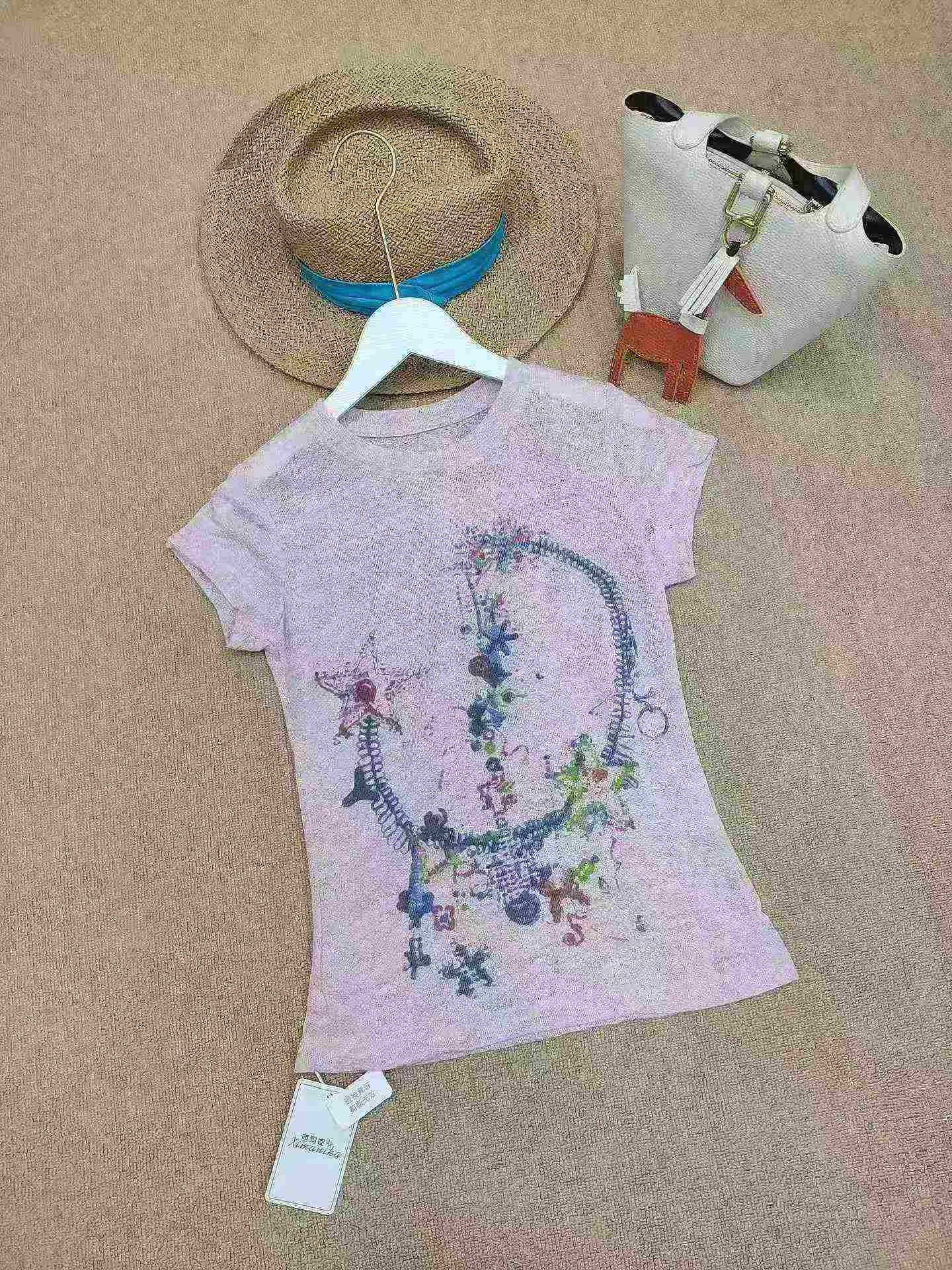192 Pieces Mesh Eye Print Sexy Regular Shoulder T-Shirts - Image 1