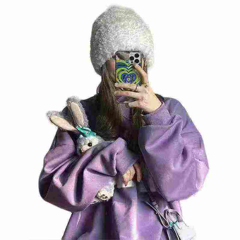 Loose Fleece Sweatshirts 306 Pieces, Letter Print, Individual Packing, Size 2 & 4 - Image 1