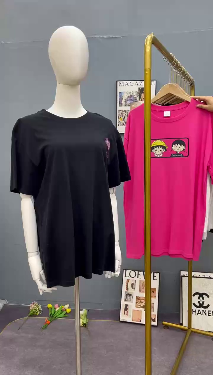 Over 700 Pcs Women's Cotton Short Sleeve T-shirts - Image 2