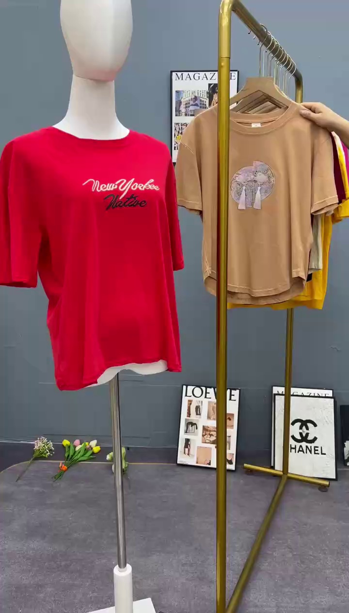 255 Pcs Assorted Cotton Short Sleeve T-Shirts, Individual Packing, Sizes S-2XL - Image 2