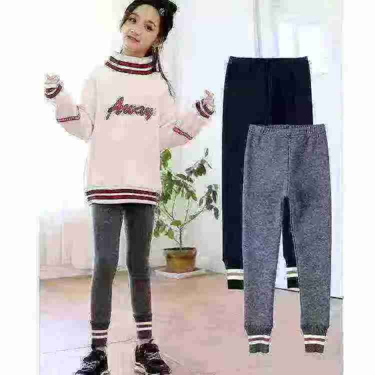 Seluar Jenama untuk Gadis Bersaiz Besar dan Sederhana, 190 helai Jenis Fleece, 380 helai Jenis Bukan Fleece, Saiz 110-170 - Image 1