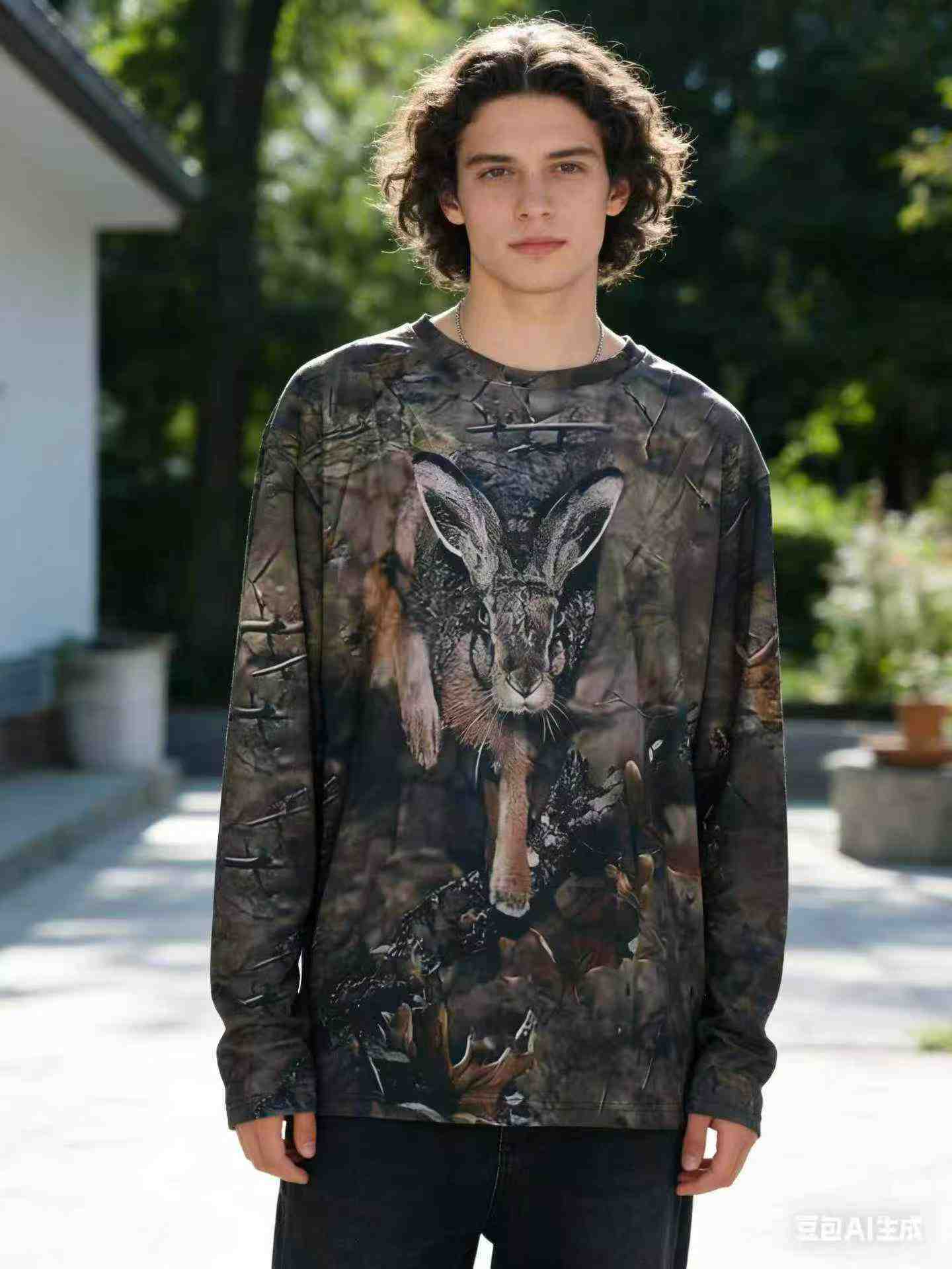 2 Complete Designs Men's 3D Printed Long Sleeve T-Shirts Bulk Clearance - Image 1