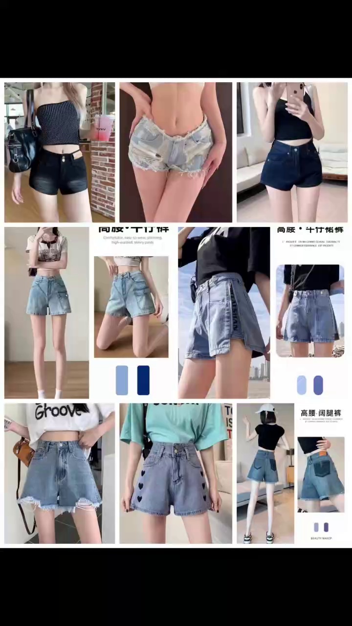 Approx 1000 Pieces Mixed Women's Denim Shorts & Skirts Bulk Clearance - Image 2