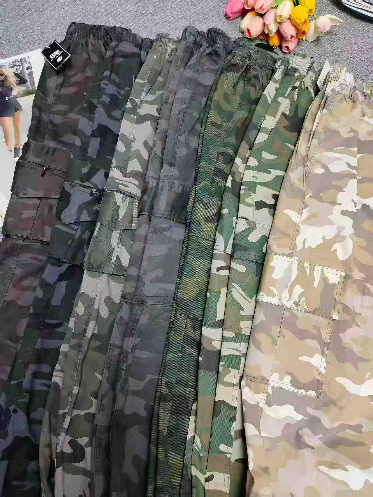 1500 Pcs Camouflage Cargo Pants XL-3XL Individual Packaging - Image 1