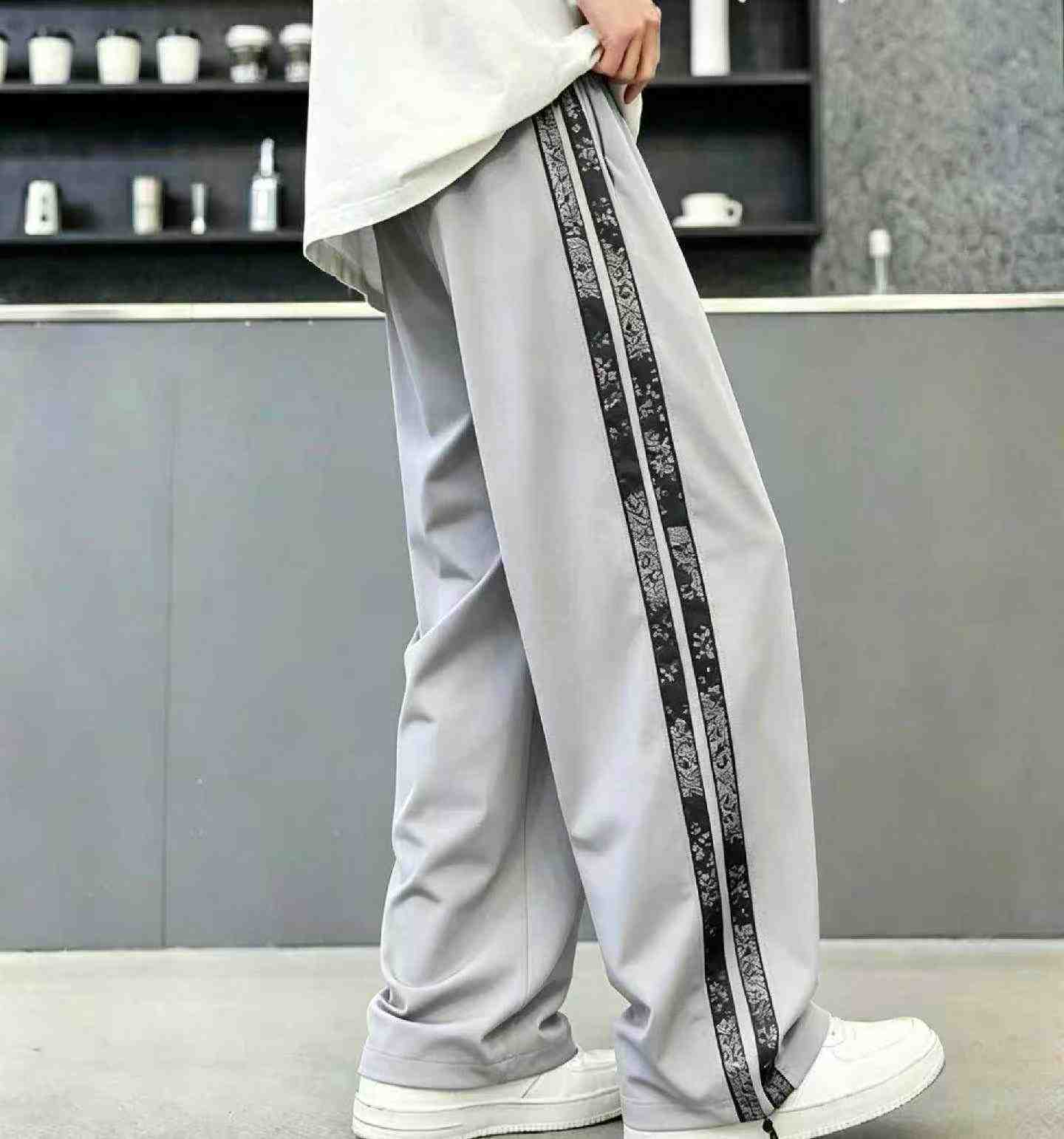 New Spring Summer Vintage Men's Ice Silk Casual Pants 130 Pieces - Image 1