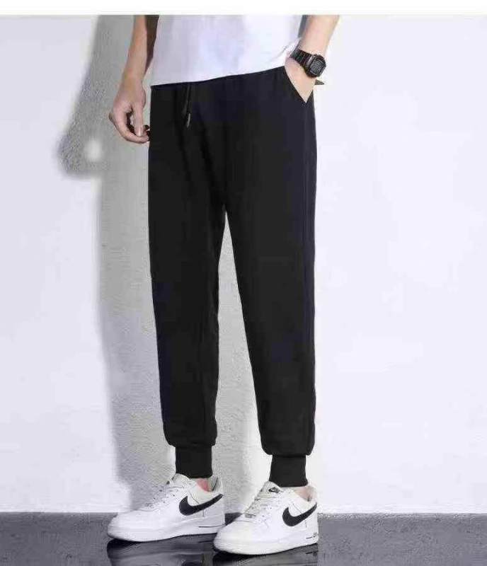 1212 Piezas de Pantalones de Sudadera de Algodón Casuales y Deportivos para Hombre con Puños - Image 1
