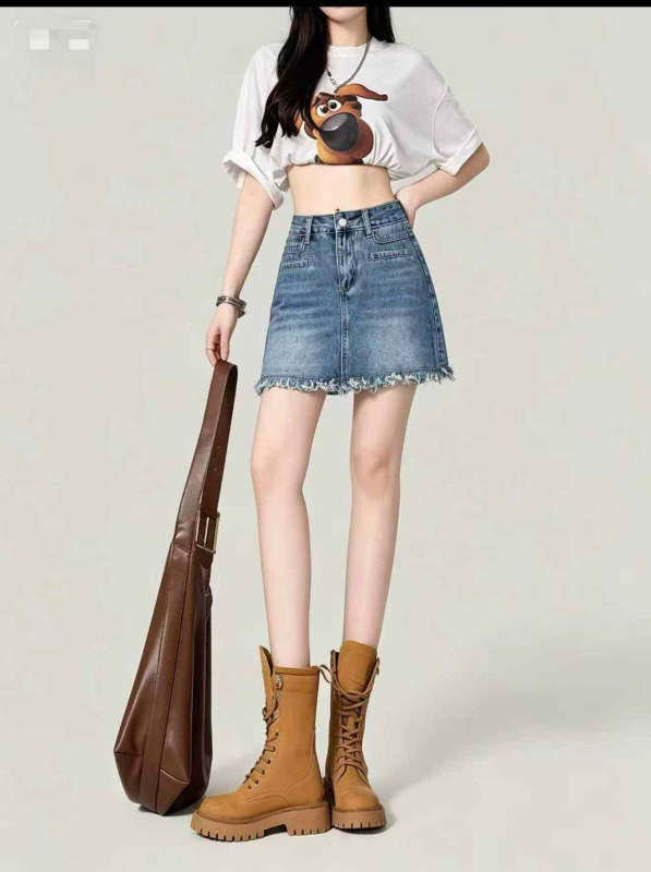 High Quality YKK Lined Women's Denim Mini Skirt, 2 Colors, S-XL, 260 Pieces, Item #2865 610 - Image 1
