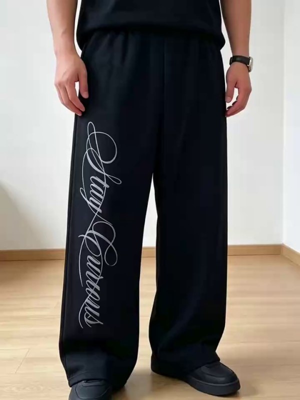 Męskie spodnie dresowe z polaru poliestrowego, około 1430 sztuk, zapas wyprzedażowy - Image 1
