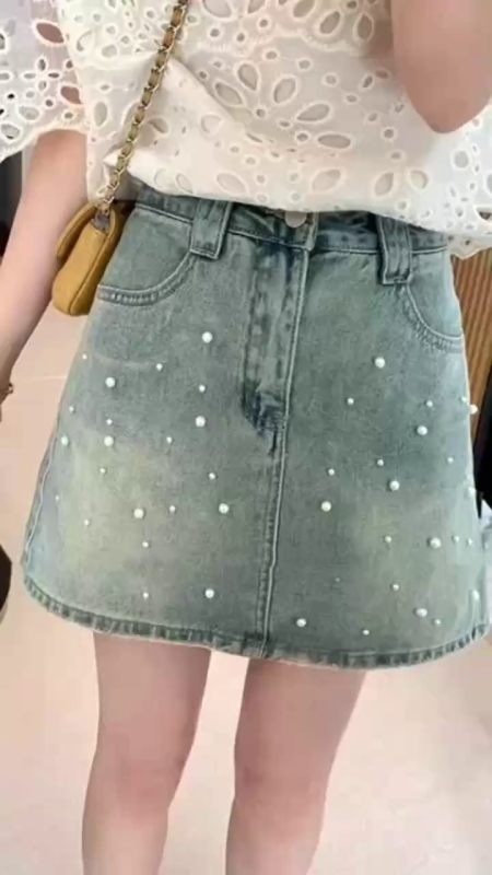 About 360pcs Plus Size Women's Denim Shorts & Skirts - Image 1