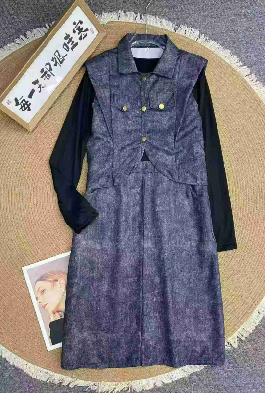659 Bộ Đồ Hai Món Áo Gile Váy Phong Cách Cổ Điển - Image 1