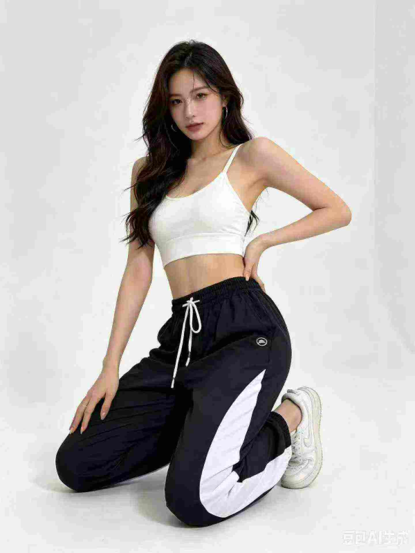 Celana Jogger Sweatpants Santai Hitam Wanita 702 Potong Ukuran S-XL - Image 1