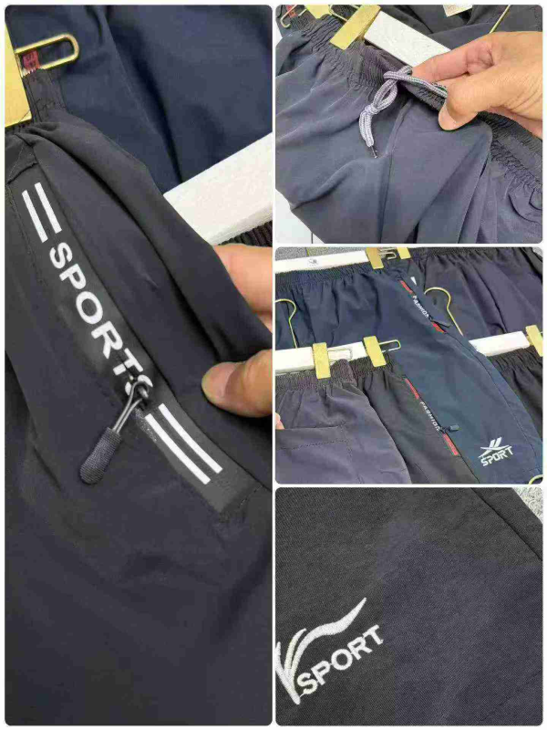 6740 Pieces Men's Summer Ice Silk Quick Dry Five-point Shorts - Image 1