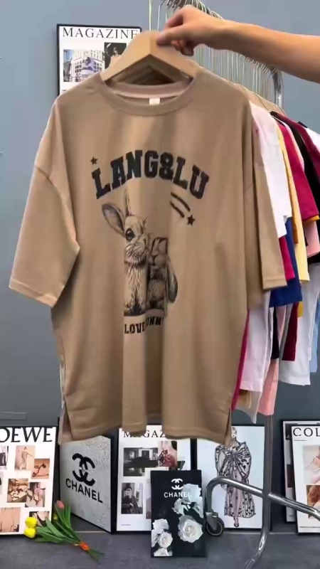 1800PCS Cotton T-Shirt Stock Wholesale, Sizes S to 3XL, Individually Packed - Image 1