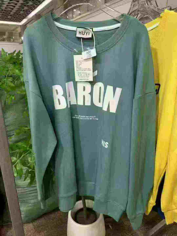 1500 Pieces Oversized Cotton Printed Crewneck Sweatshirts - Image 1