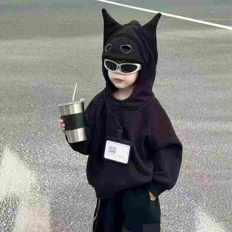 Sweater Hoodie Katun Campuran Batman Anak 1118 Pcs Grosir - Image 1