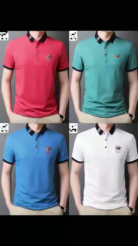 27 000 Pièces de Polos T-shirts d'affaires pour hommes haut de gamme, brodés à manches courtes - Image 1