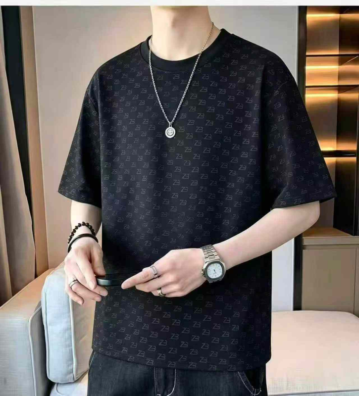 High Quality Brand Men's Trendy T-shirts 230g, Total 2930 Pieces, Individually Packed - Image 1