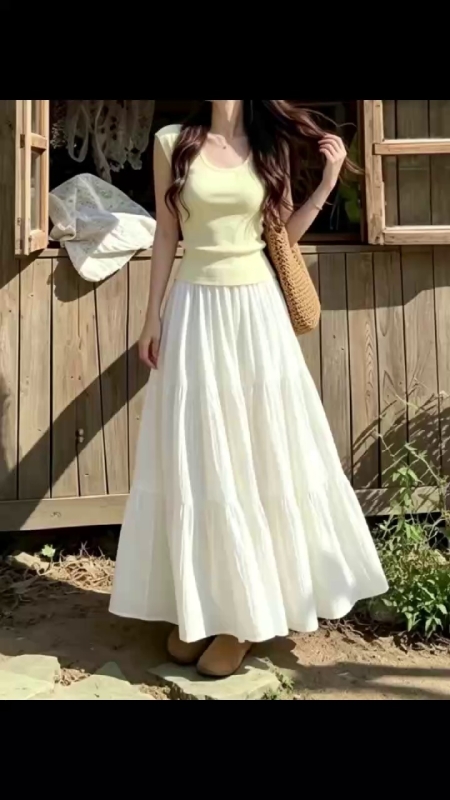 Korean Style Fashion Commute Loose Long Skirts, About 420 Pieces - Image 1
