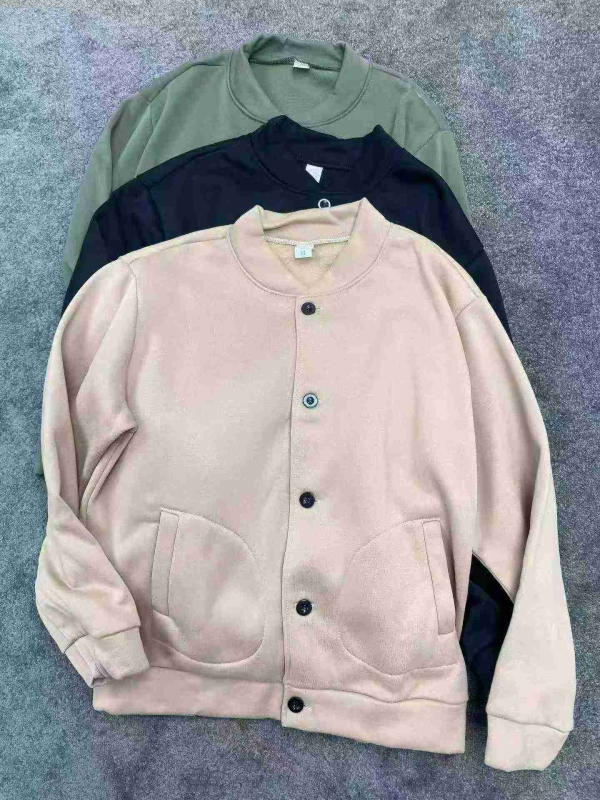 Men's Fleece Lined Baseball Jacket, Sizes M-2XXL, Total 4800 Pieces - Image 1