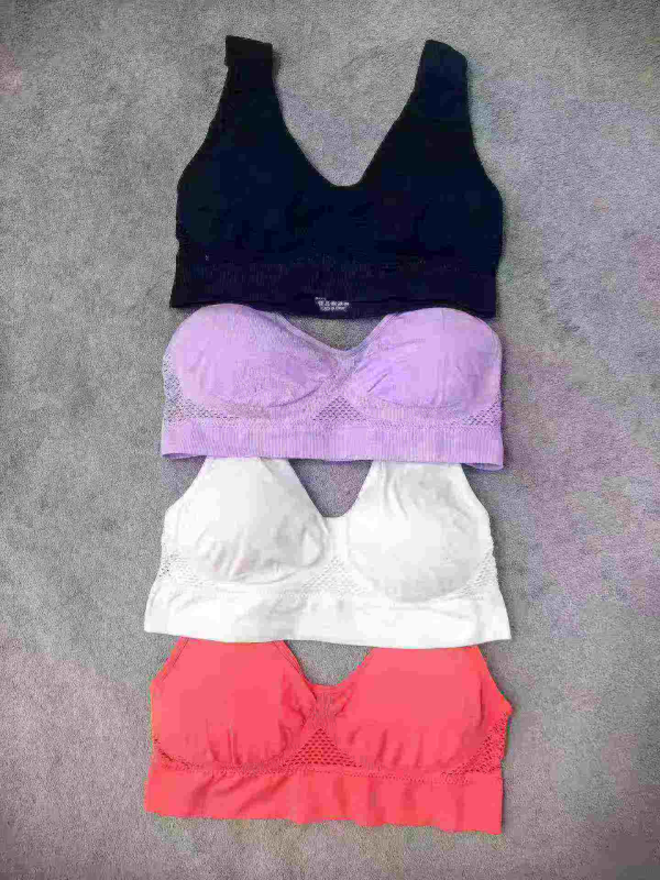 Approx 1700 Pcs Summer Thin Ice Silk Seamless Sports Bras, Extra 100-200 Pcs Additional Style - Image 1