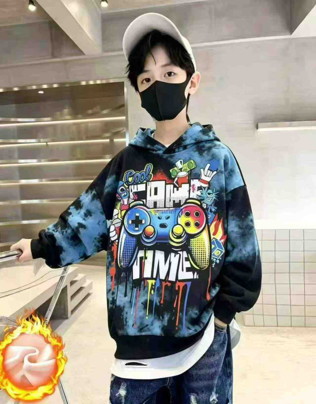 Big Kids Fleece Hooded Sweatshirt, Total 1087 Pieces - Image 1