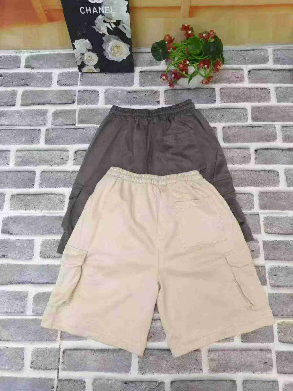 Men's Summer Loose Casual American Suede Multi-pocket Cargo Shorts About 683pcs - Image 1