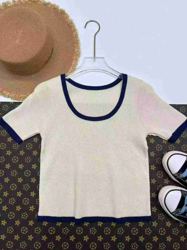 Summer Sexy Cropped Knit Short Sleeve T-shirts, Approx 1867 Pieces - Image 1