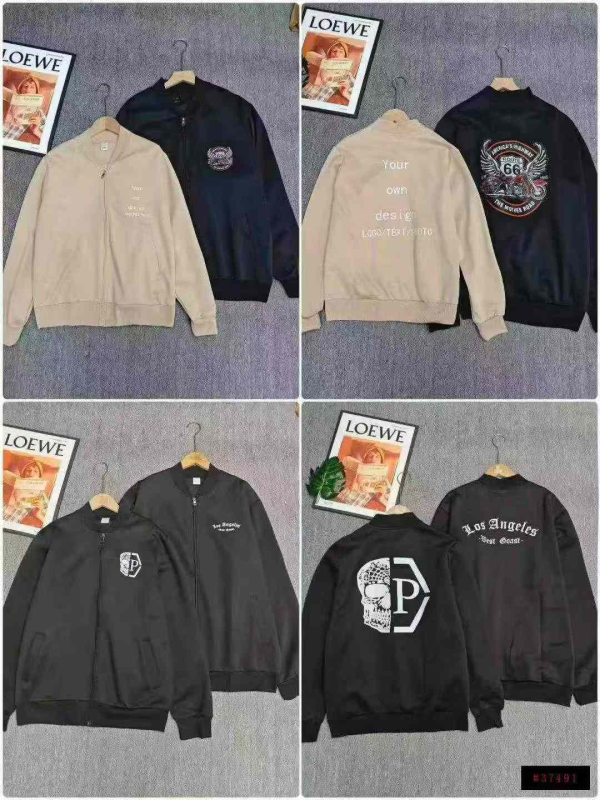 4500 Pieces Streetwear Men's Bomber Baseball Jackets - Image 1