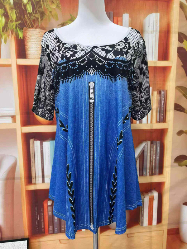 289PCS Plus Size Ice Silk Ribbed Dresses, Size 0XL-4XL, Individual Packing - Image 1