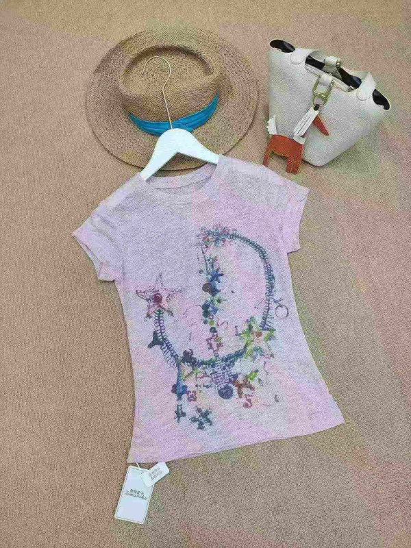 192 Pieces Mesh Eye Print Sexy Regular Shoulder T-Shirts - Image 1