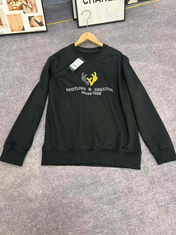 255 Pcs Couple Style Cotton Loose Crew Neck Sweatshirts - Image 1