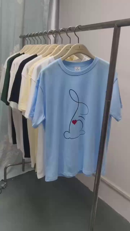 About 6000 Pcs Unisex Loose Printed Cotton Short Sleeve T-Shirts Bulk Clearance - Image 1
