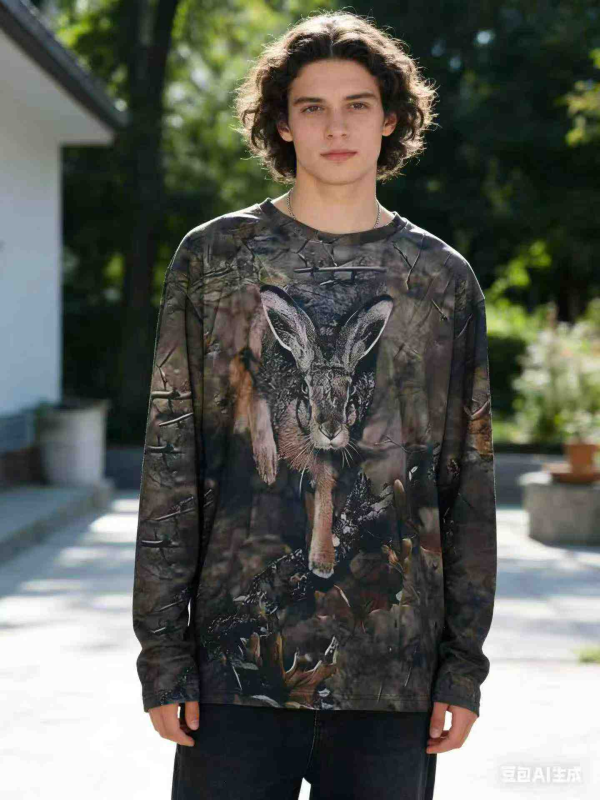 2 Complete Designs Men's 3D Printed Long Sleeve T-Shirts Bulk Clearance - Image 1