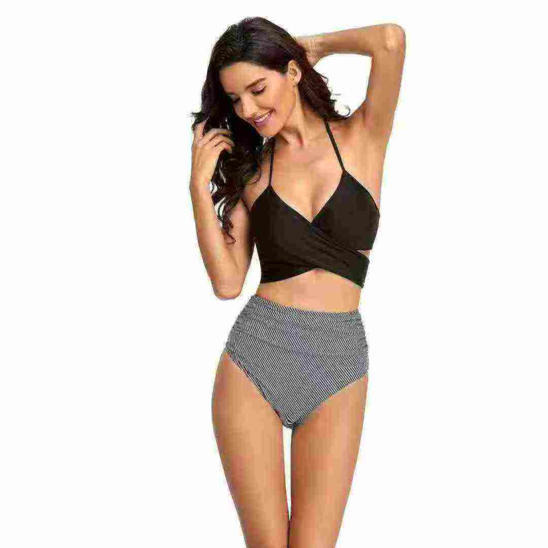 Foreign Trade Brand High Waist Triangle Swim Briefs, 489 Pieces Clearance - Image 1