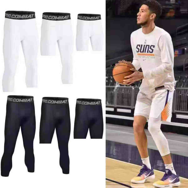 Men's Tight High Elastic Compression Training Pants, 1940PCS, Thin Fleece Lined, Size M-5XL, Individual Packaging - Image 1