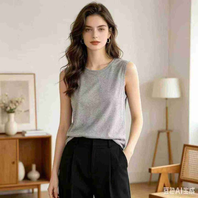 About 2080 Pieces Unisex Wide Shoulder Tank Top Clearance Wholesale - Image 1