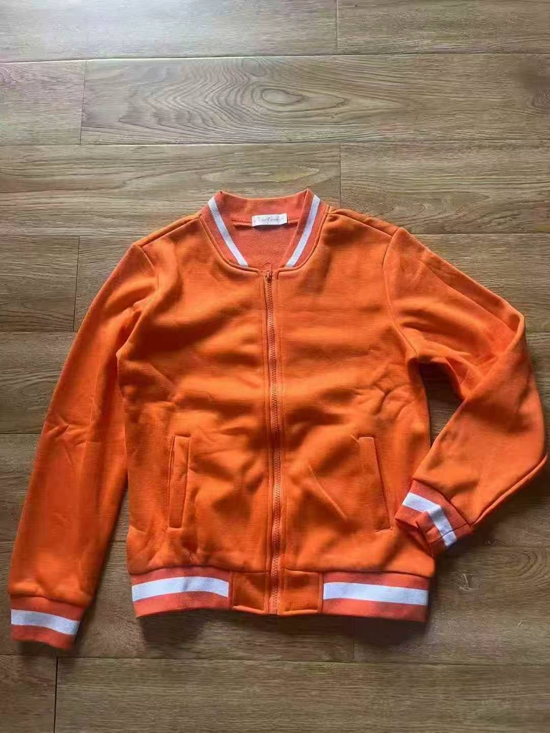600 Pieces Unisex Fleece Baseball Jackets Sizes S to 3XL - Image 5