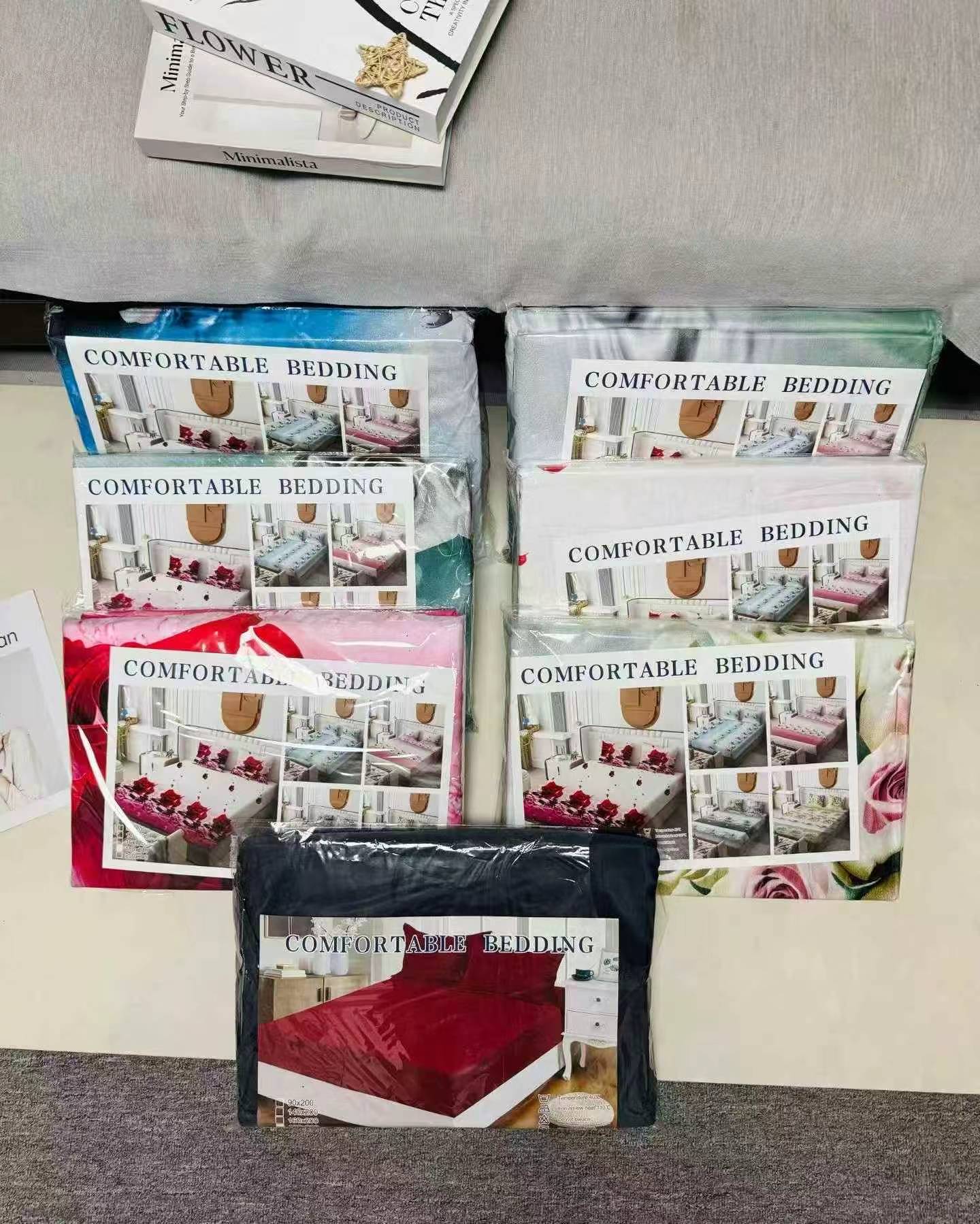 2200 Sets 3-Piece Printed/Solid Bedding Factory Clearance - Image 3