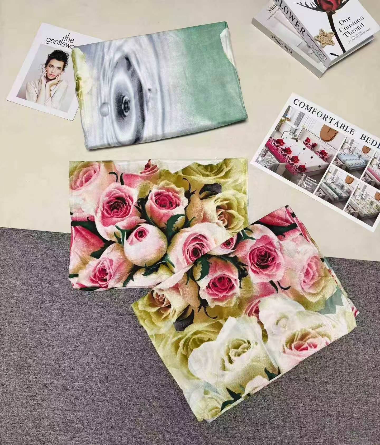 2200 Sets 3-Piece Printed/Solid Bedding Factory Clearance - Image 9