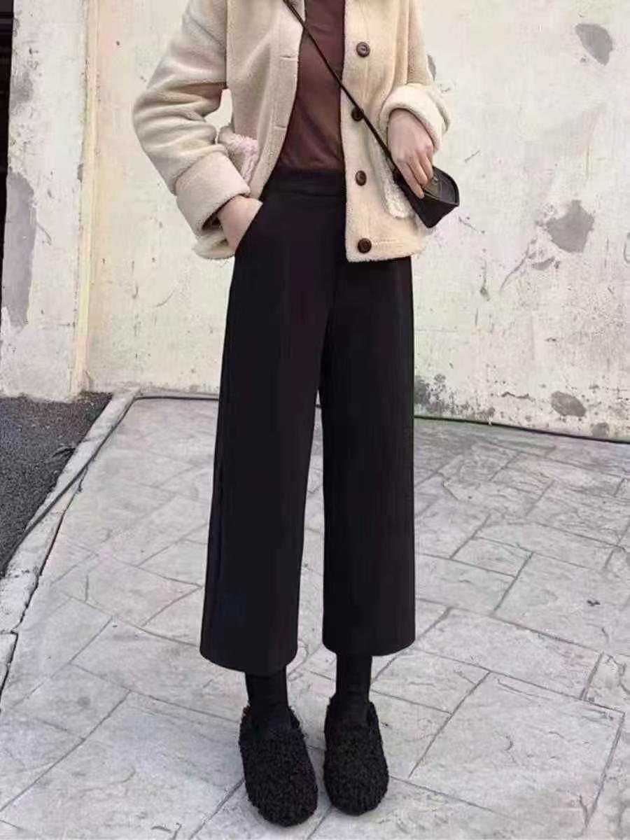 500 Pieces New Arrival Women Woolen Long Pants - Image 2