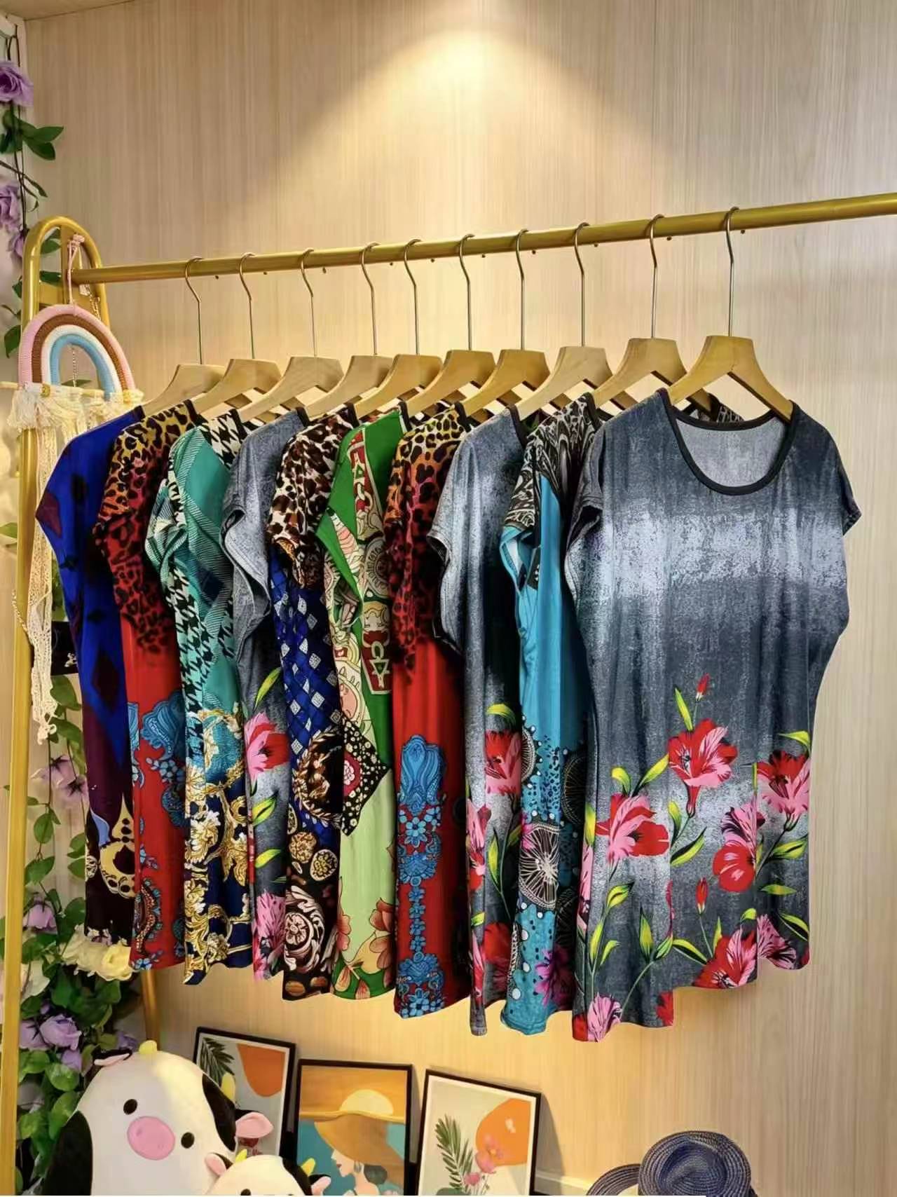 800PCS One Size Ice Silk Short Sleeve T-shirts For Mothers - Image 7
