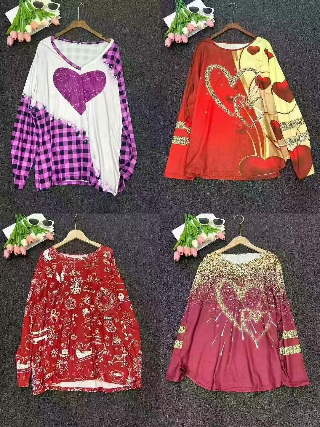 2000 Pcs Amazon Original Plus Size Women Mixed Long Sleeve Tops, Individual Packaging, Size M-5XL - Image 8