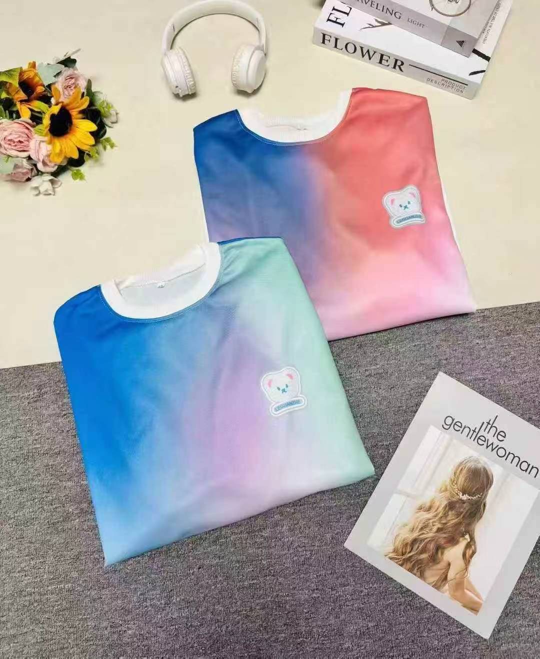 Fashion Casual Gradient Bear Print Crew Neck Sweatshirt, 2 Colors, S-3XL, 350 Pieces - Image 8