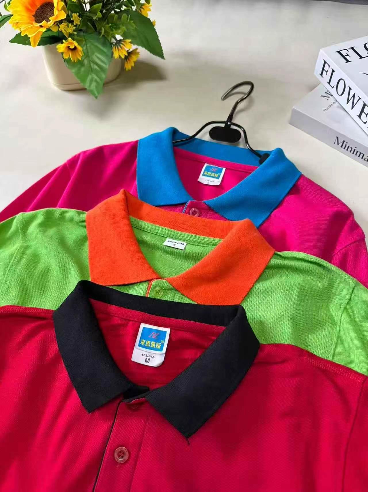 Fashion Long Sleeve Cotton Polo T-shirt, 3 Colors, Size S-3XL, About 3000 Pieces - Image 6