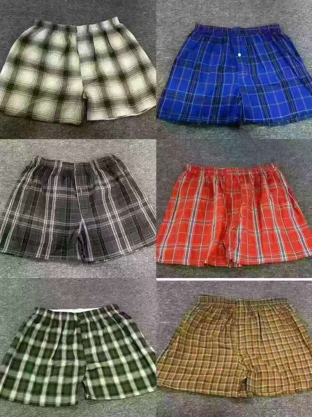 New Arrival 25000 PCS Cotton Plaid Boxer Underwear - Image 3